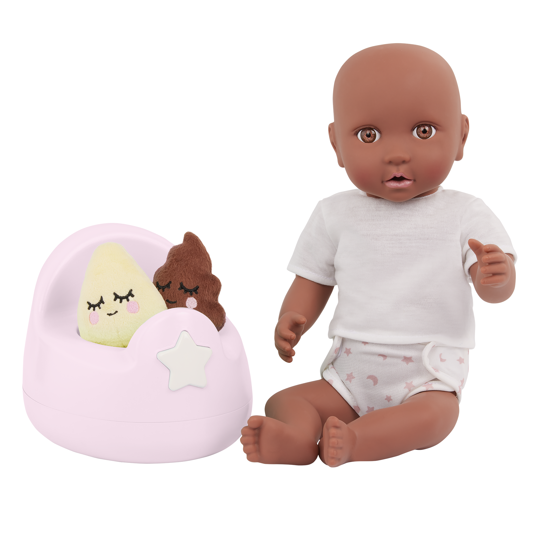 LullaBaby - Roze Poppenplasje met Accessoires