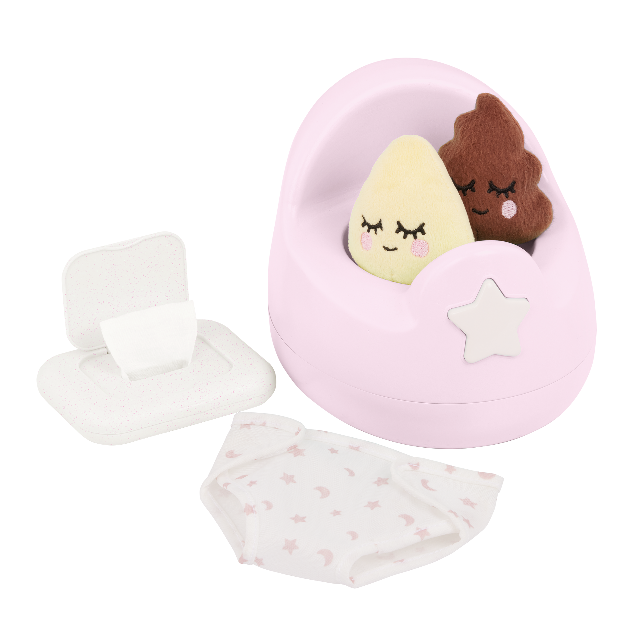 LullaBaby - Roze Poppenplasje met Accessoires