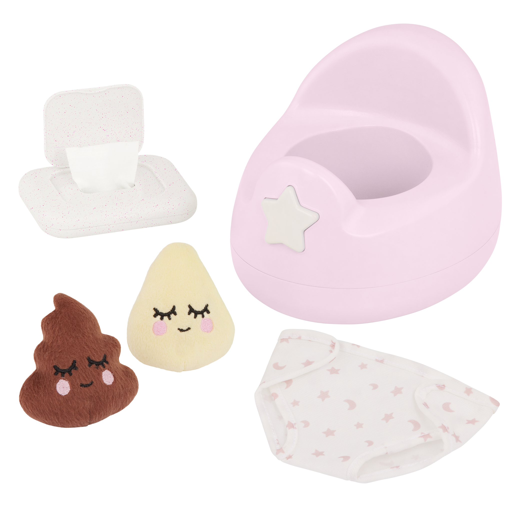LullaBaby - Roze Poppenplasje met Accessoires