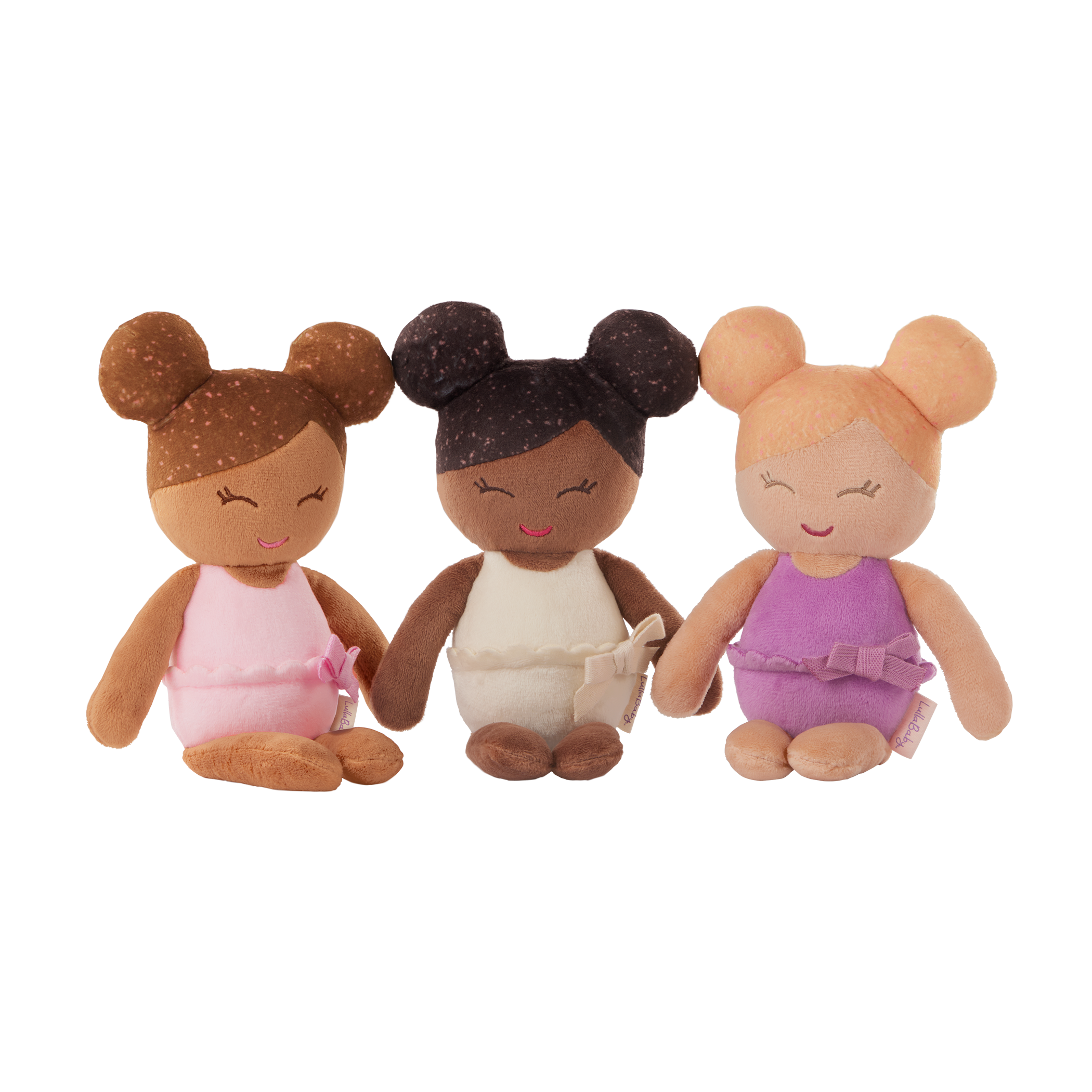 LullaBaby - 3 Badpopjes in een mandje