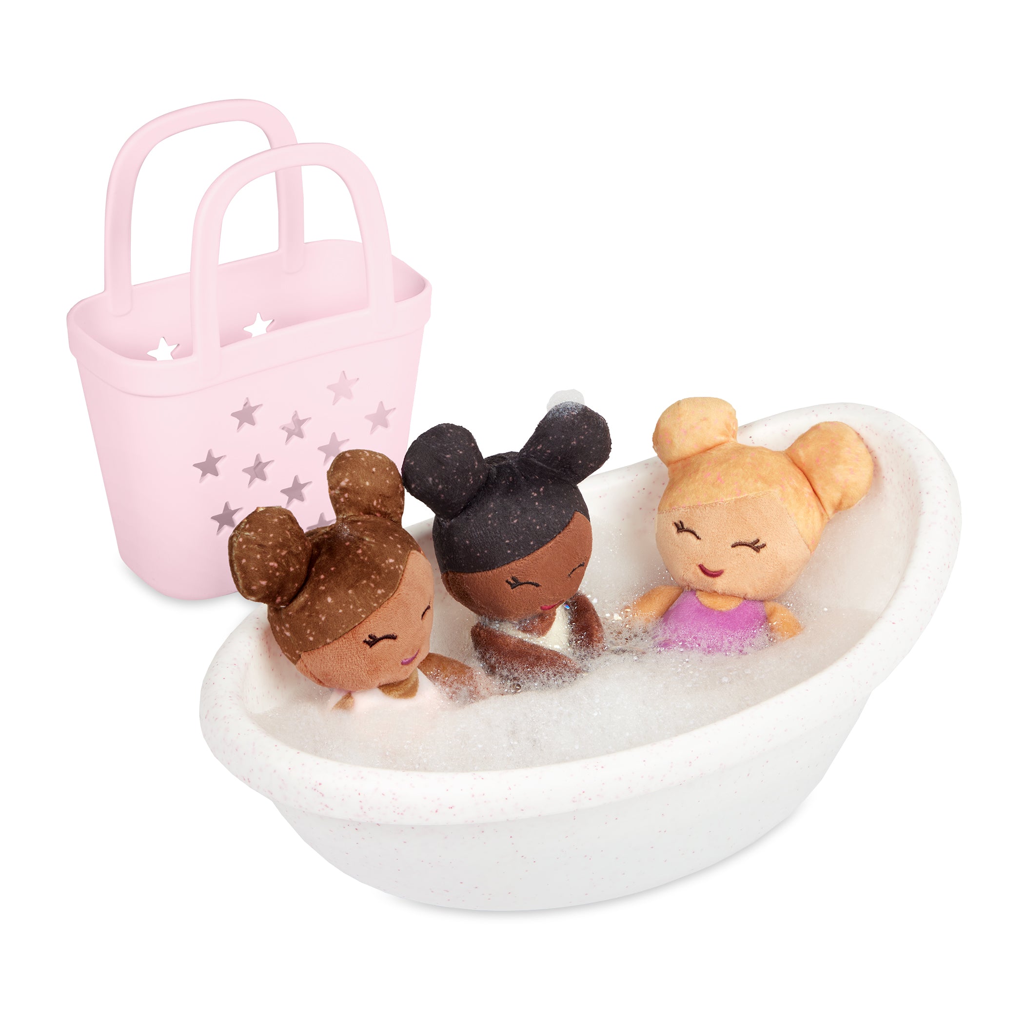 LullaBaby - 3 Badpopjes in een mandje