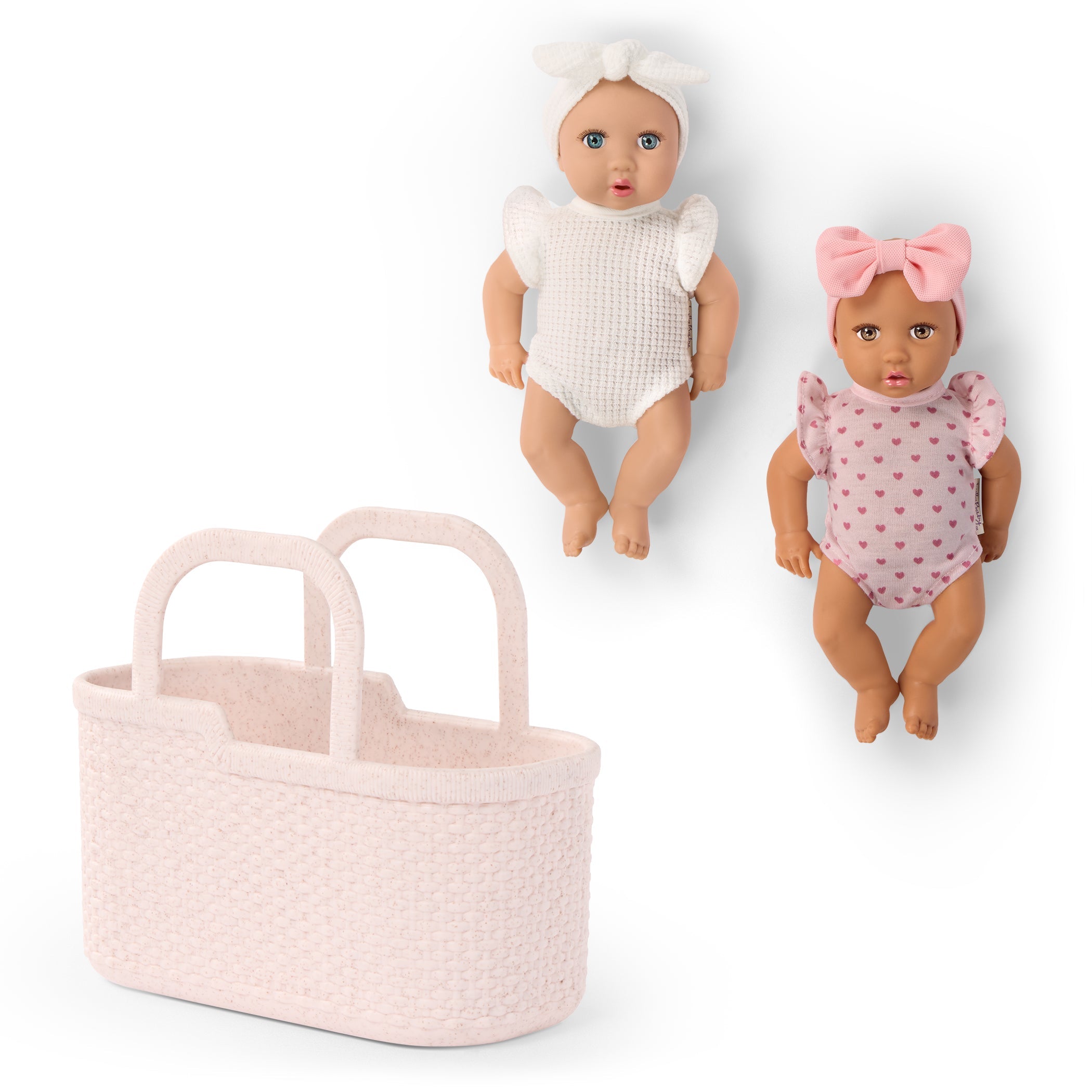 LullaBaby mini babypoppen met rompertjes