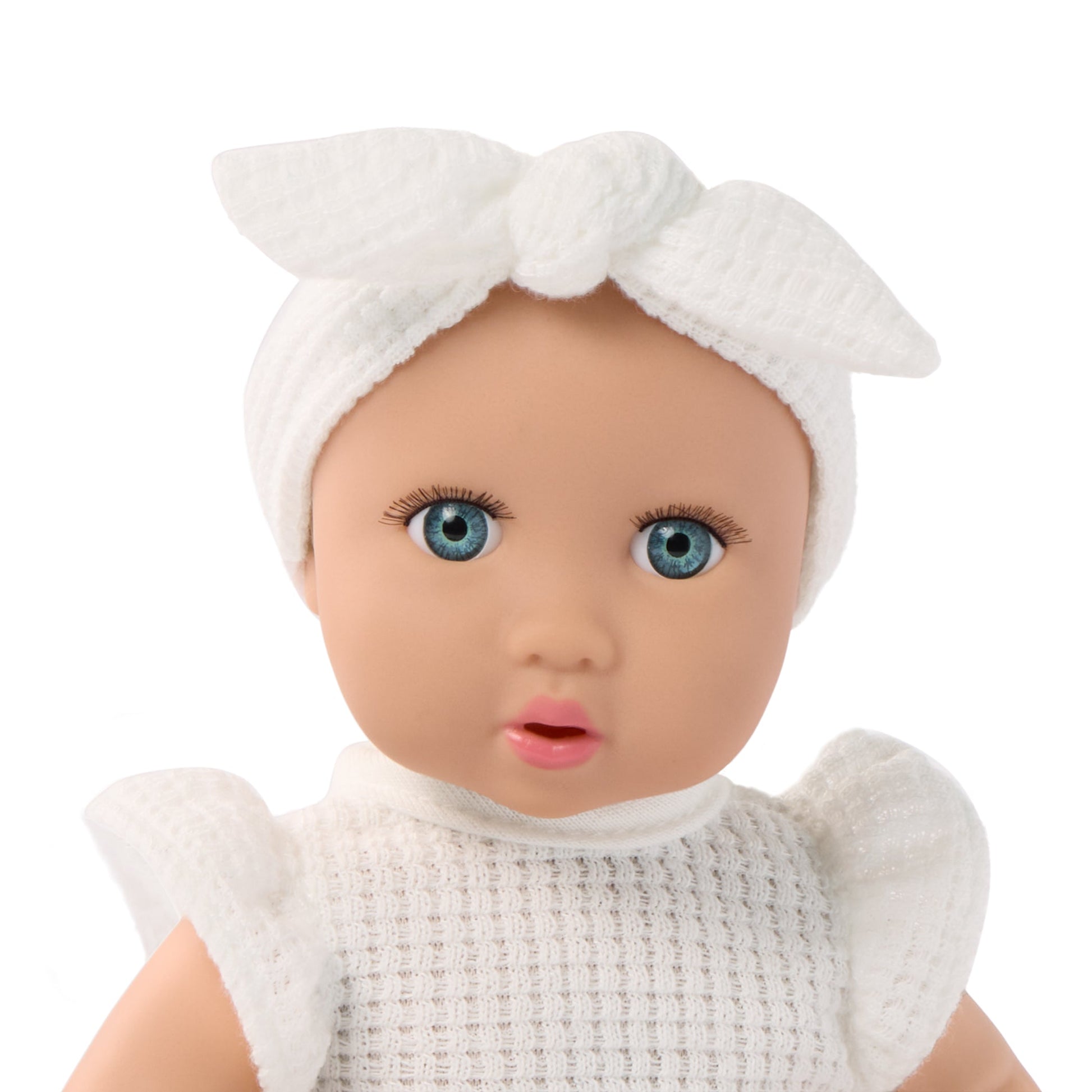LullaBaby mini babypoppen in mandje