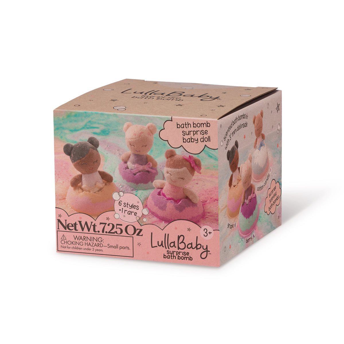 Verpakking van de LullaBaby bruisbal met verrassingspopje