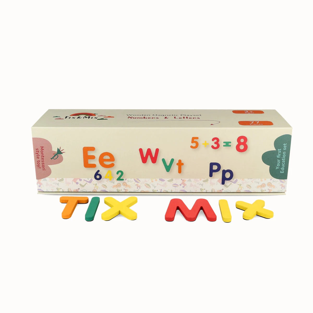Tix&Mix - Magnetische Speelset Cijfers en Letters 77-delig