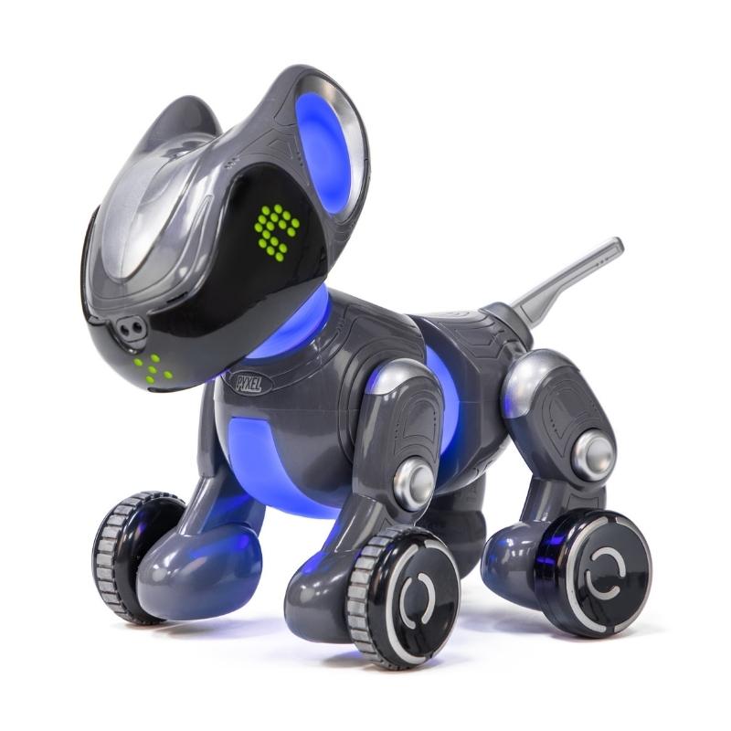 Pyxel de programmeerbare robothond in  het blauw
