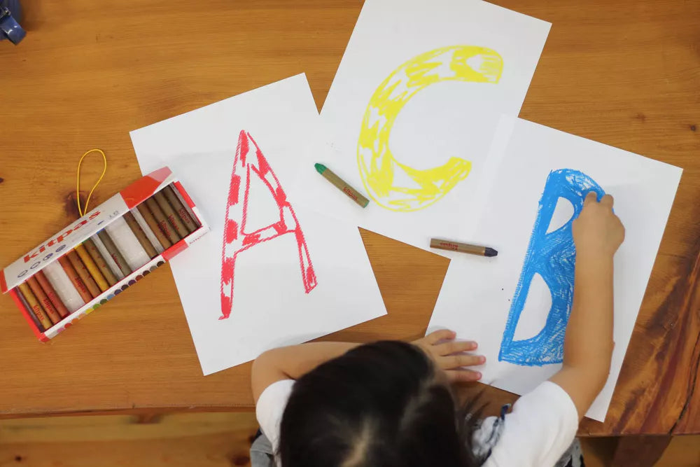 Kitpas - Uitwisbaar raamkrijt - Medium 6 stuks Nature