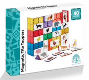 Learn And Grow - Magnetisch constructiespeelgoed Toppers Dieren - 40 stuks