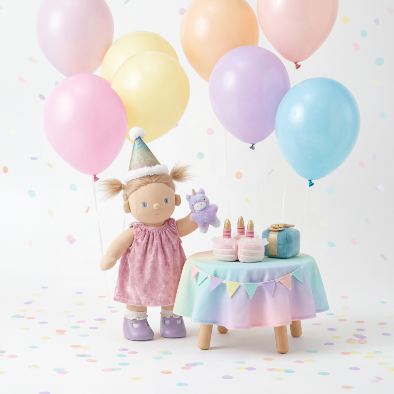 Dinkum Dolls - Happy Birthday Set voor Dinkum Dolls