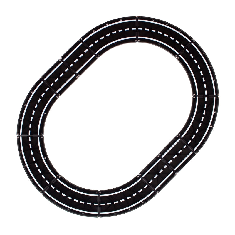 Ovale racebaan van Magna Tiles