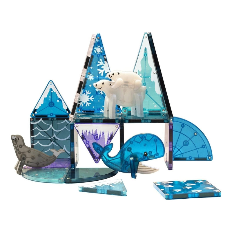 Magna Tiles - Arctic Animals Noordpool Dieren - Magnetisch Constructiespeelgoed 25 stuks