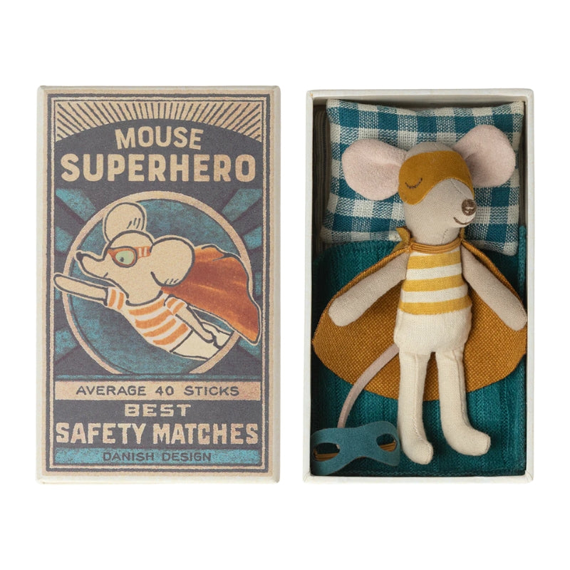 Maileg - Superheld muis in luciferdoosje - Kleine broer
