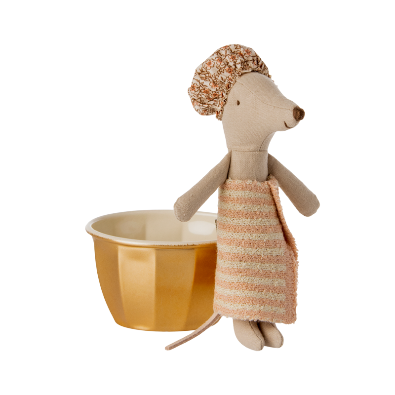 Maileg - Grote Zus Muis in bad - wellness mouse