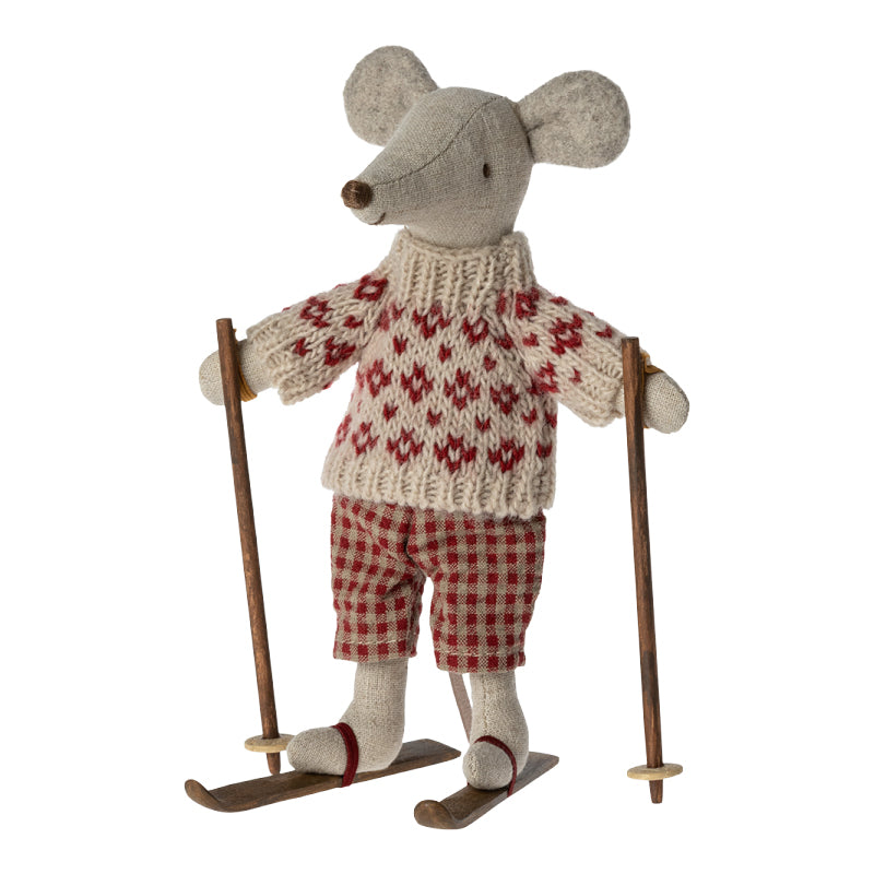 Maileg - Moeder Muis met ski set - winter collectie