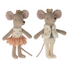 Maileg - Koninklijke tweeling - kleine broer en zus muis in luciferdoosje