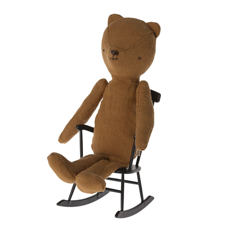 Maileg - miniatuur schommelstoel - Anthracite - 12 cm