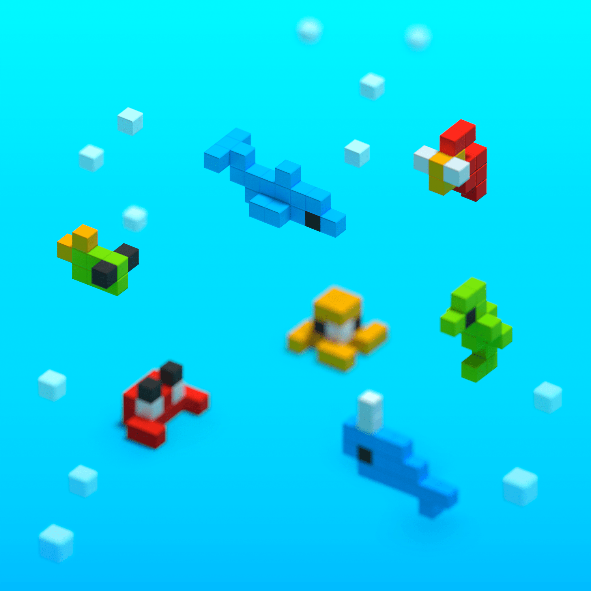 Pixio - Story Mini Ocean - 137 magneetblokjes