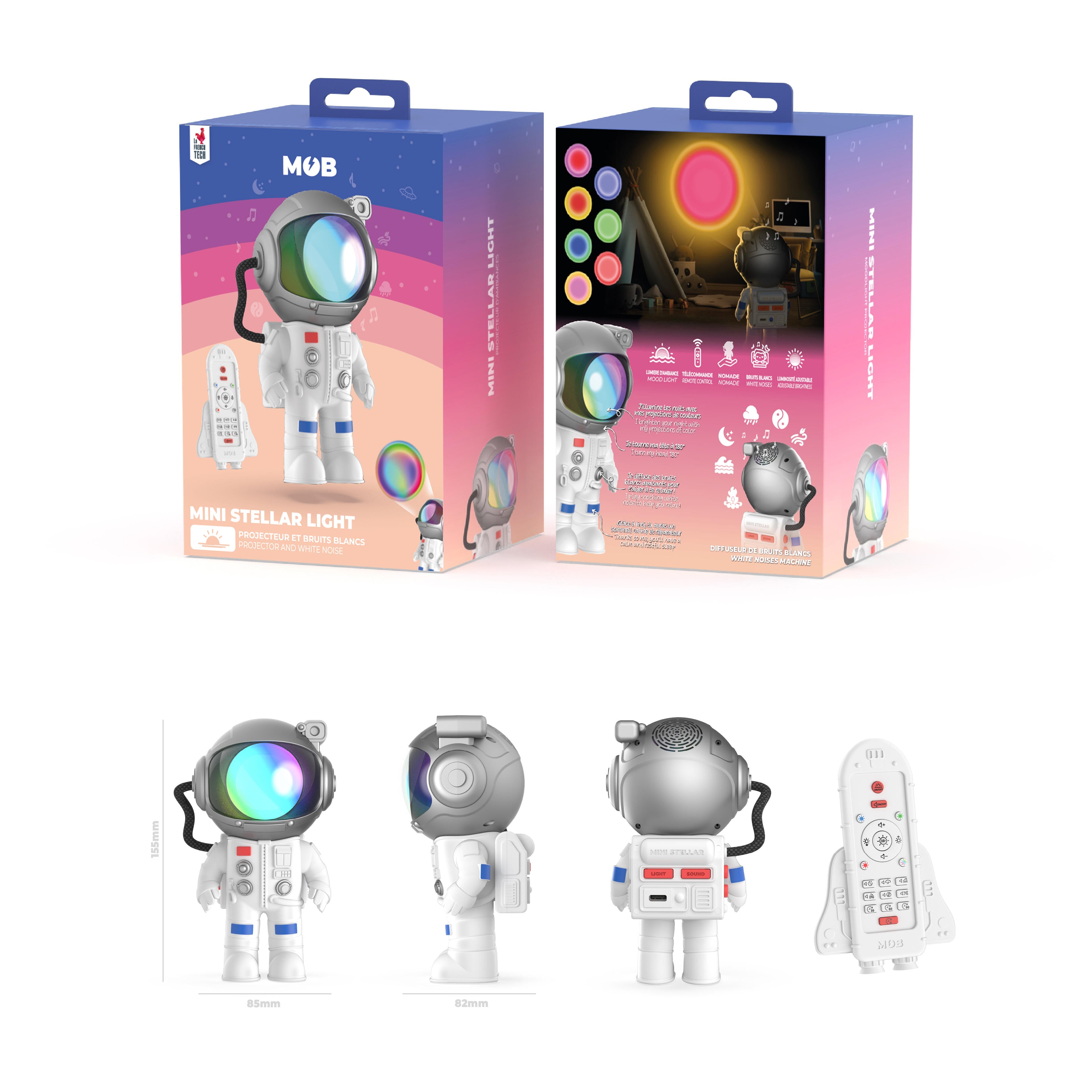 MOB - Mini Stellar sterrenprojector - Wit