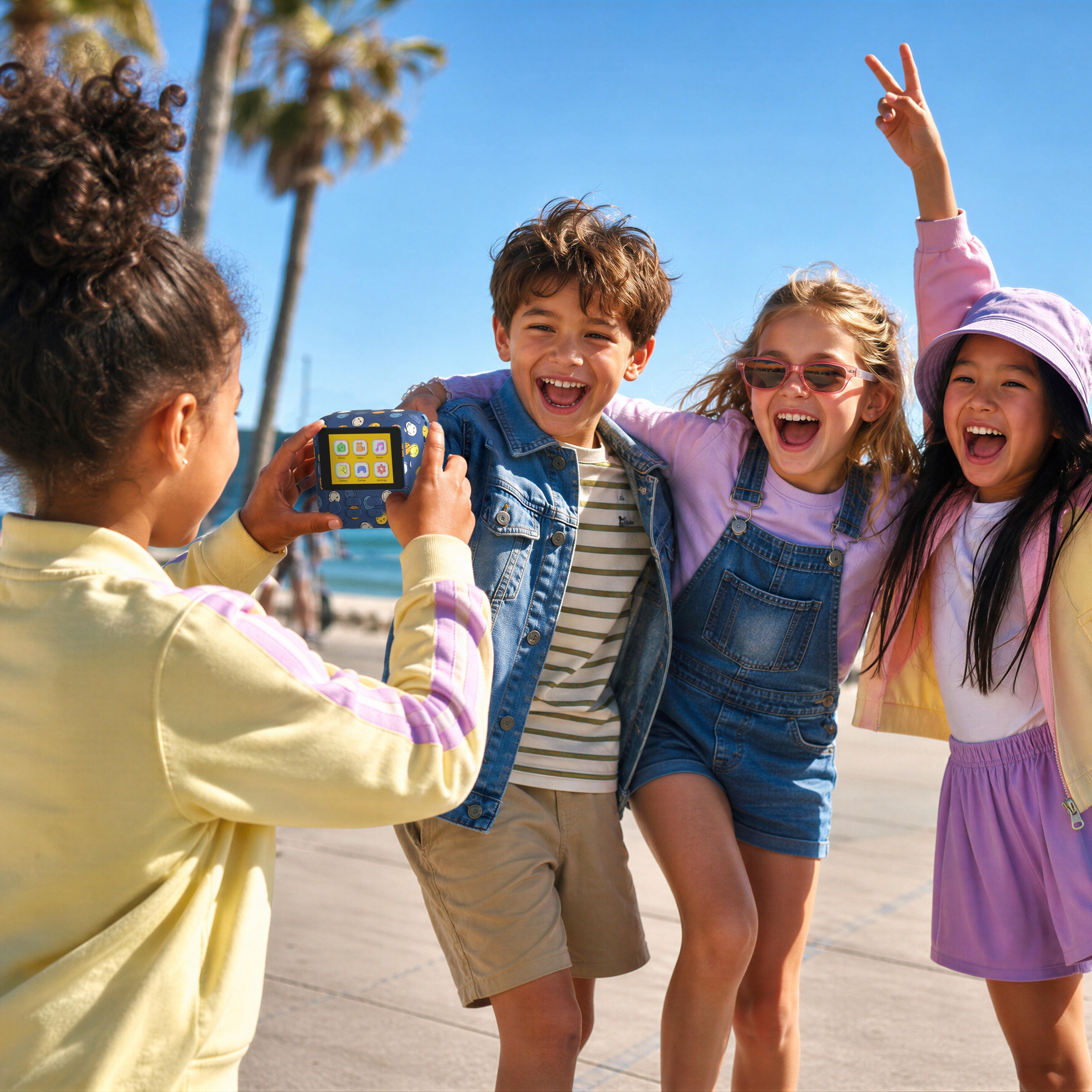 MOB x SmileyWorld - PixiPrint printcamera - Blauw