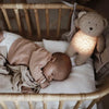 Moonie - Slaapknuffel The Humming Bear 2.0 - Rose Natur White Noise