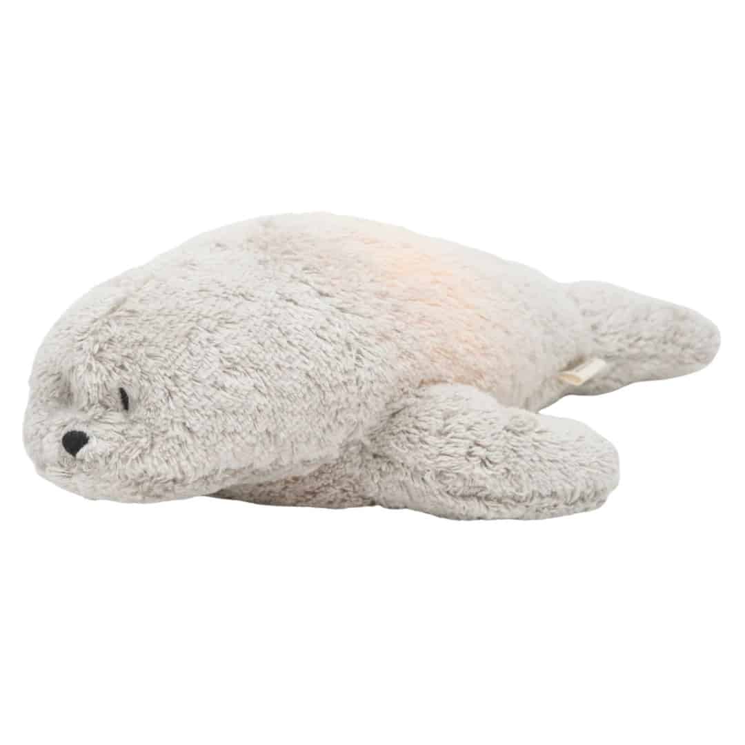 Moonie - Slaapknuffel The Humming Seal 2.0 - Grey White Noise