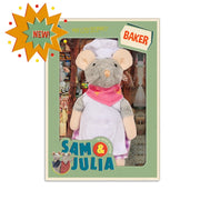 Het Muizenhuis - Knuffelmuis de Bakker - 12 cm