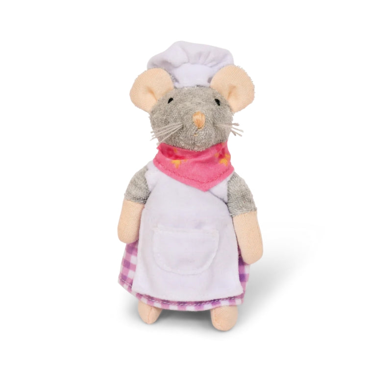 Het Muizenhuis - Knuffelmuis de Bakker - 12 cm