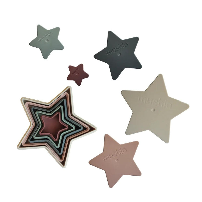 Mushie - Stapelspeelgoed - ster stapelbakjes