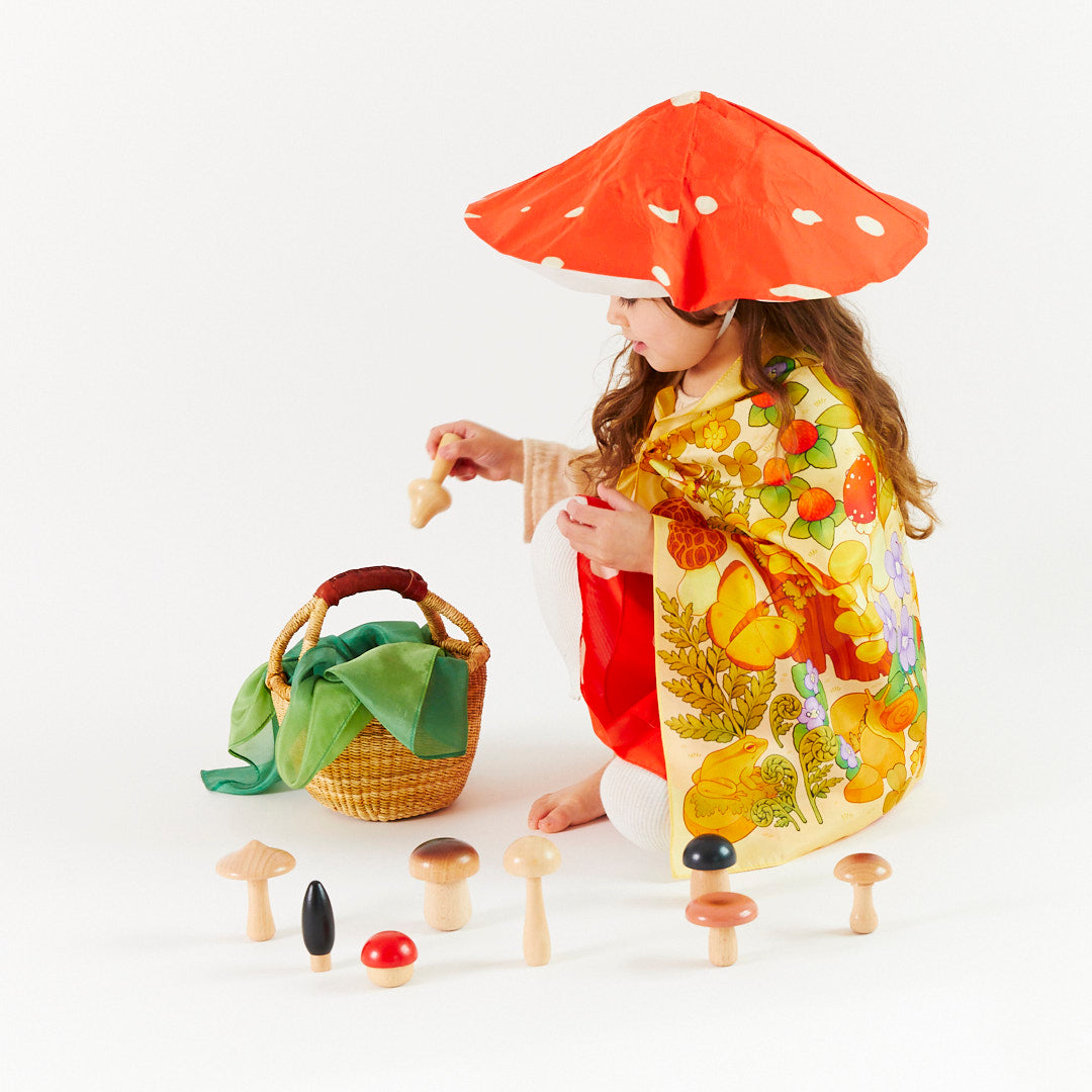 Sarah's Silks - Paddenstoelen zoeken en vinden Speelzijde