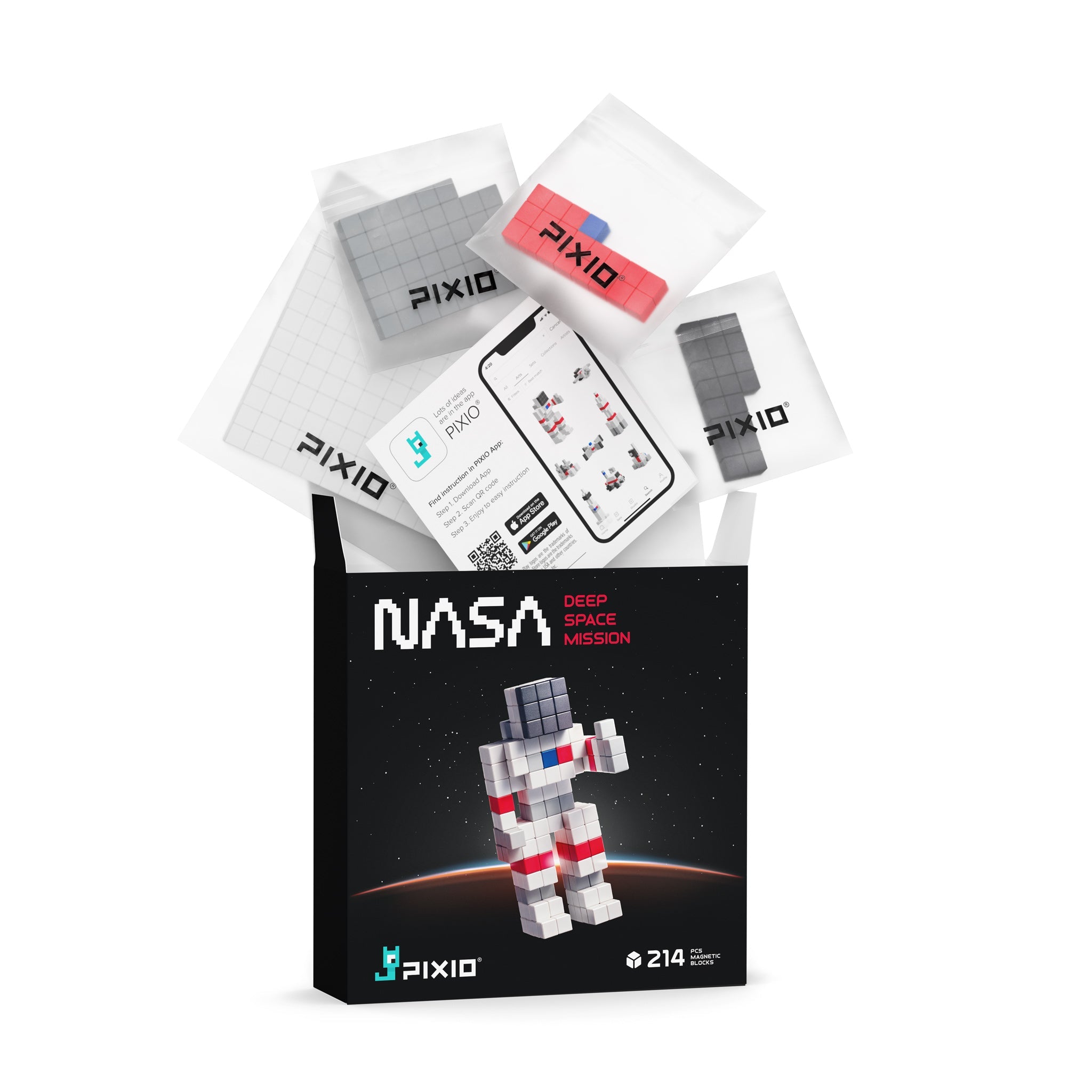 Pixio - Story NASA Deep Space Mission - 214 magneetblokjes
