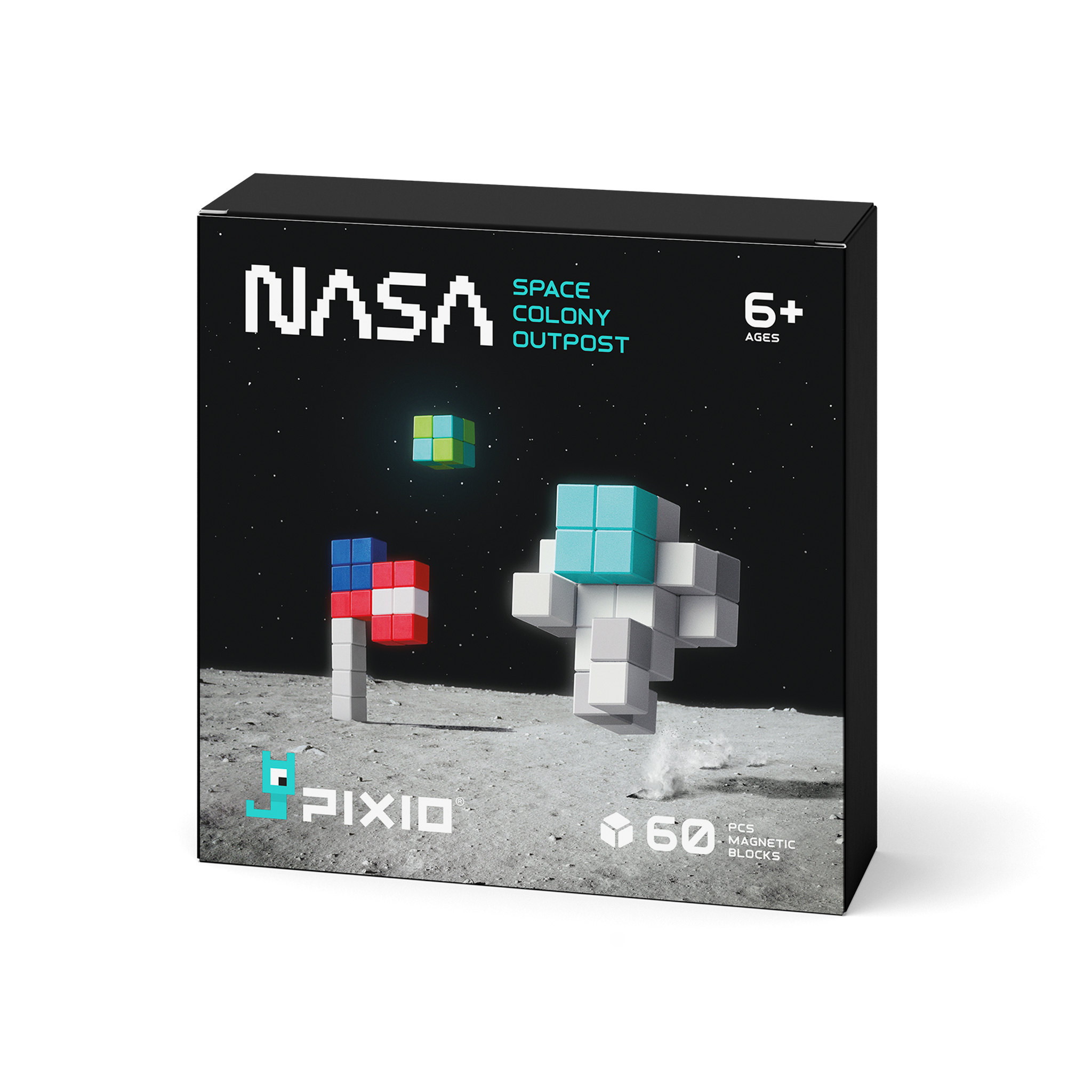 Pixio - Story NASA Space Colony Outpost - 60 magneetblokjes