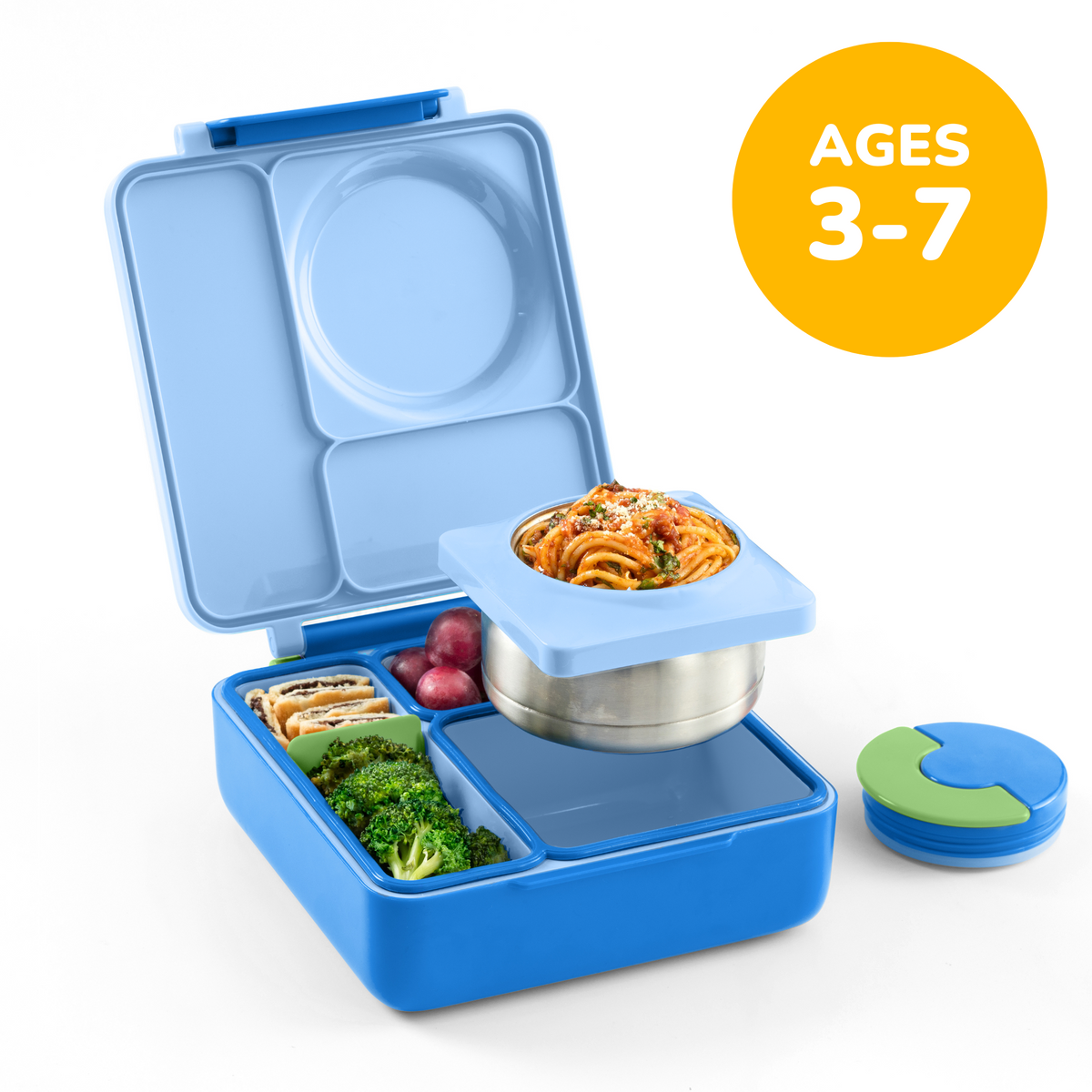 OmieBox lunchbox met thermos in de kleur Sea Blue