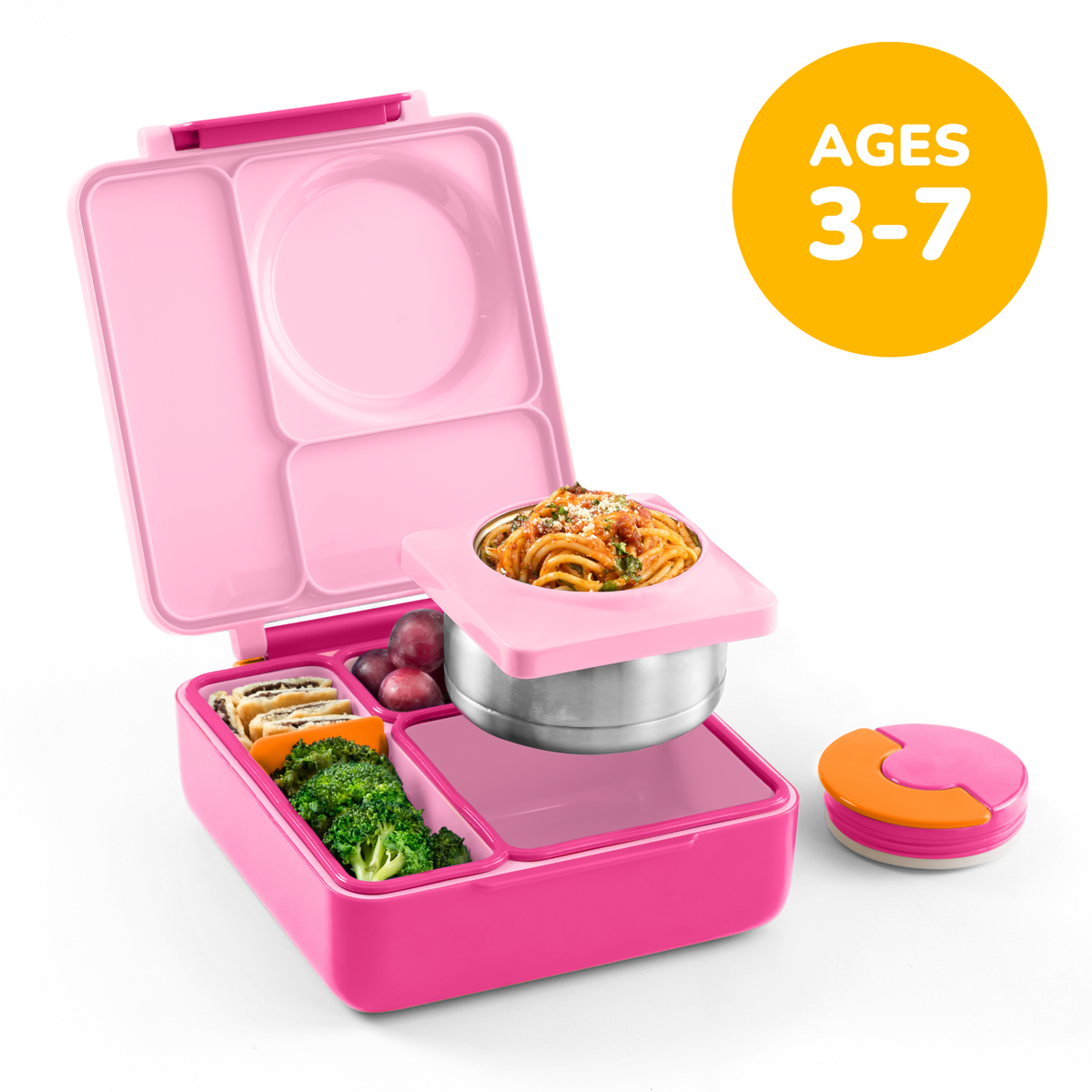 OmieBox lunchbox met thermos in de kleur Pixie Pink