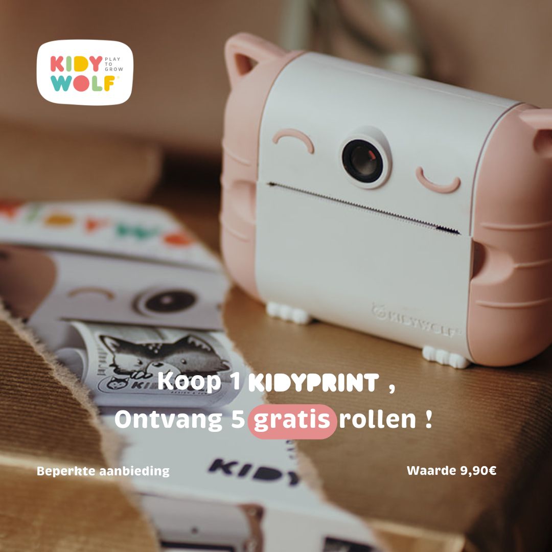 Kidywolf - GRATIS KIDYROLLEN! Kidyprint Roze