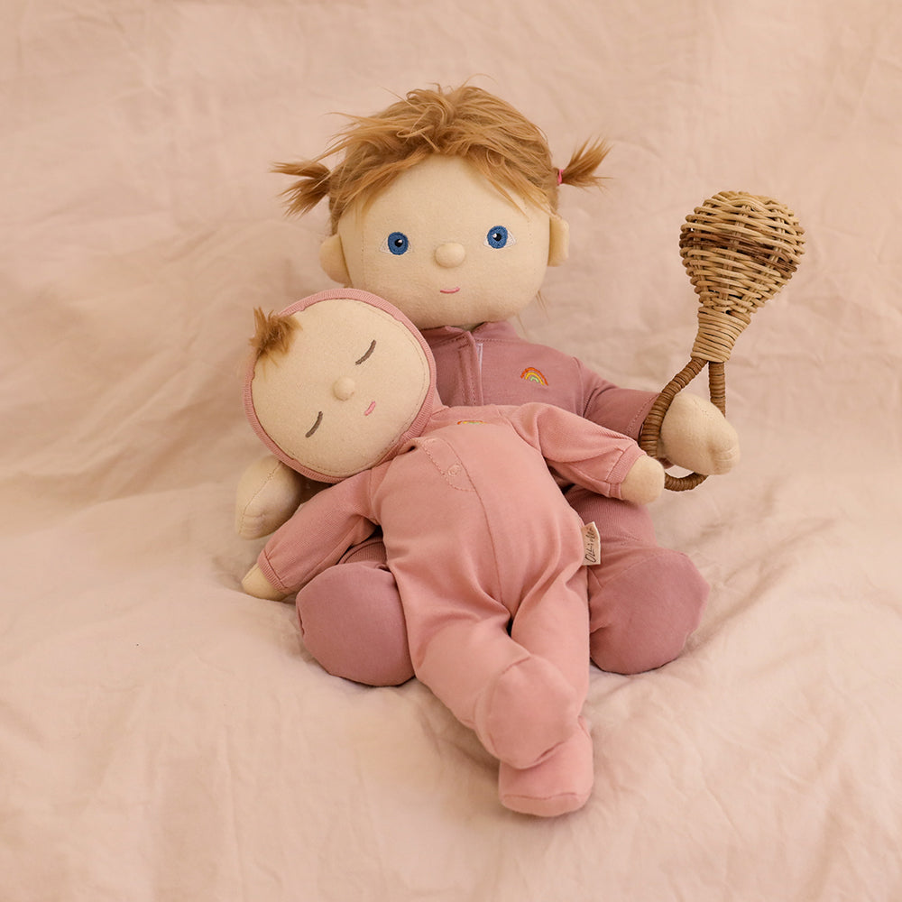 Dinkum Dolls - Dozy Dinkums knuffelpop Moppet rose