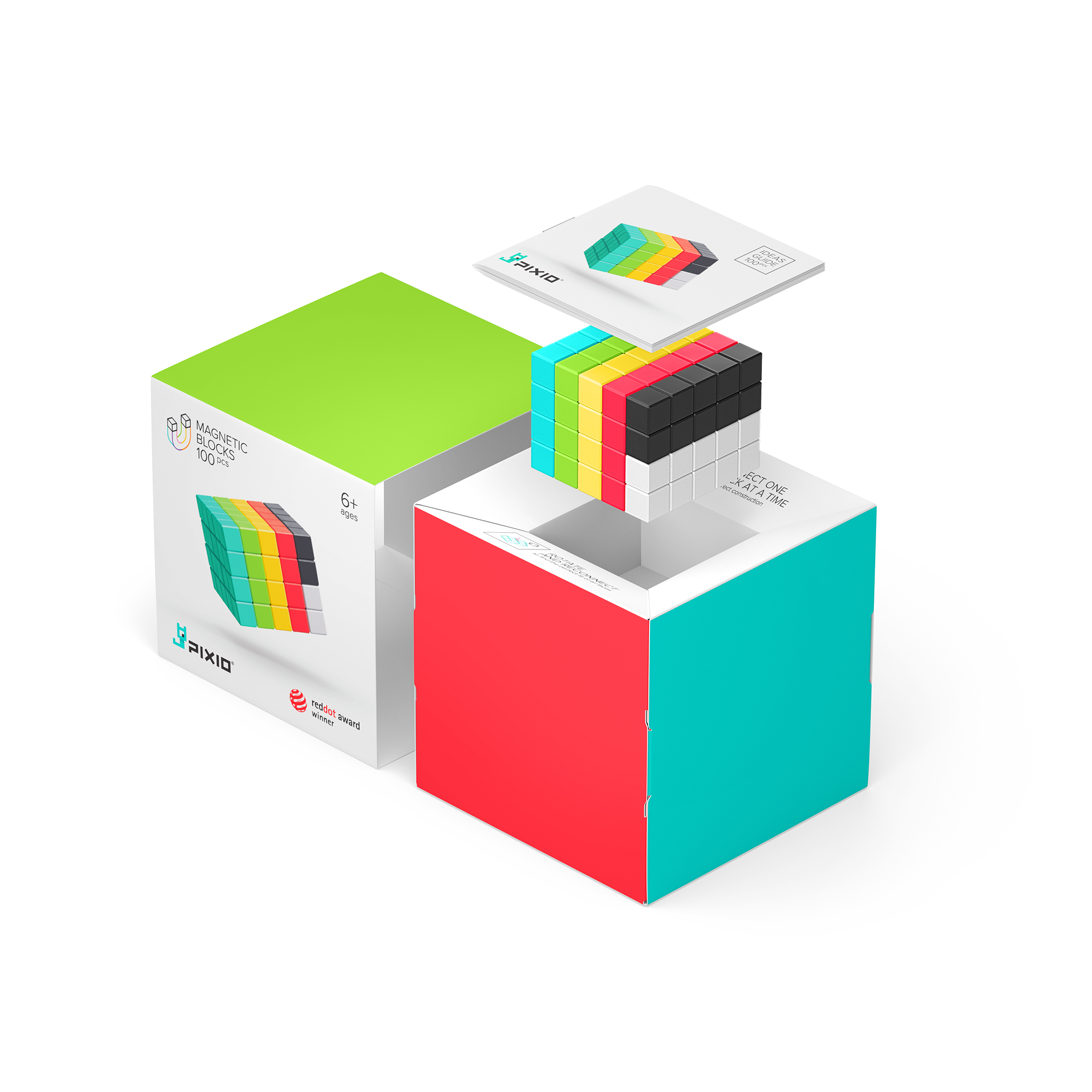 Pixio - Design serie - 100 magneetblokjes