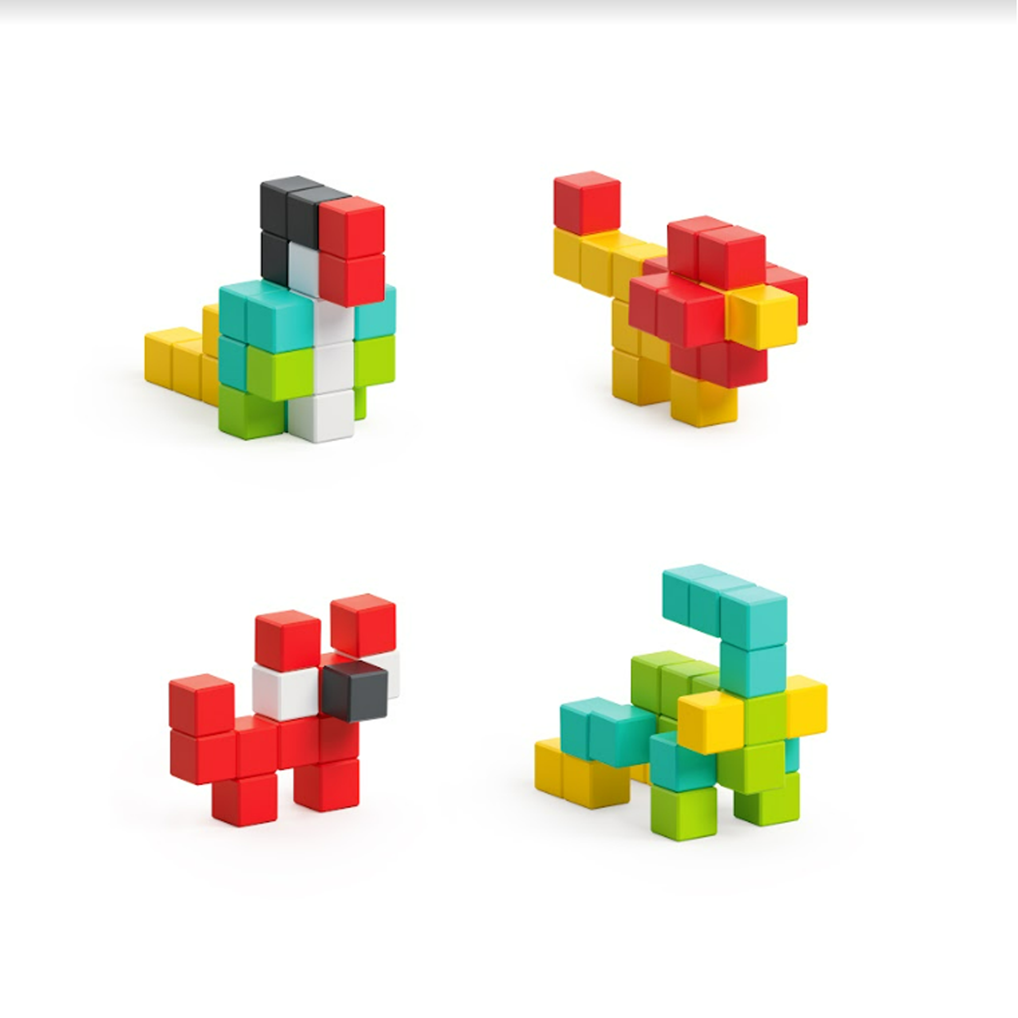 Pixio - Design serie - 25 magneetblokjes