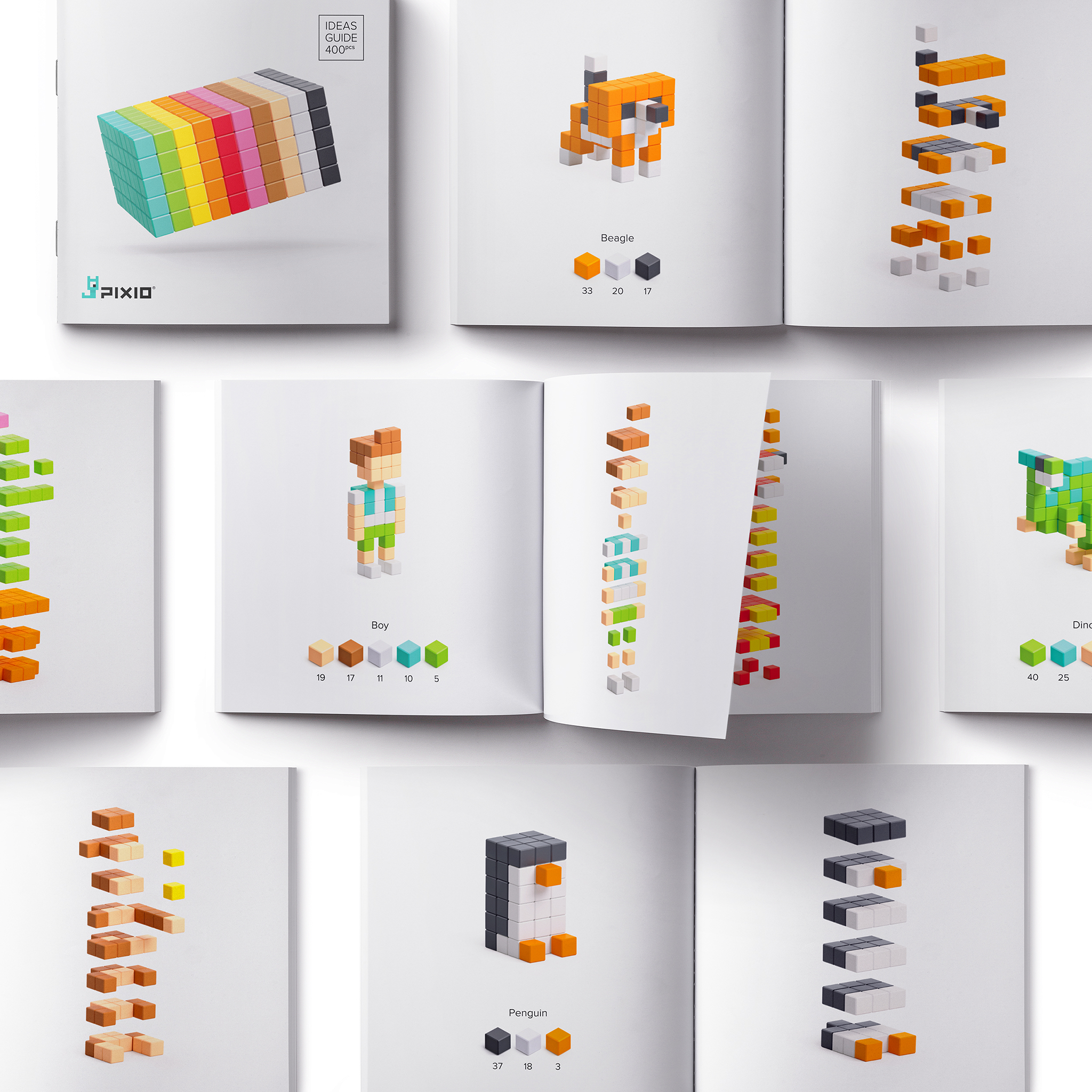 Pixio - Design serie - 400 magneetblokjes