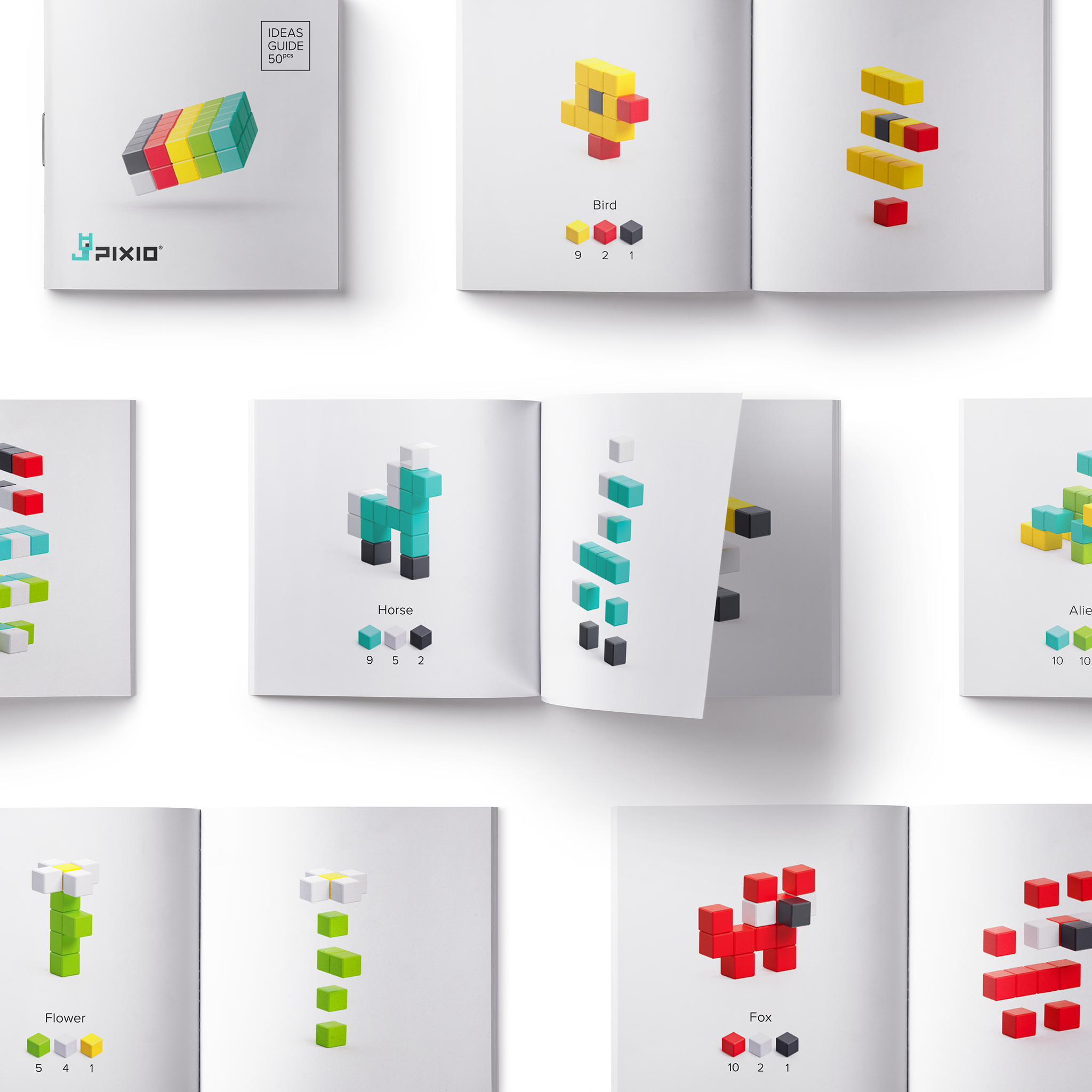 Pixio - Design serie - 50 magneetblokjes