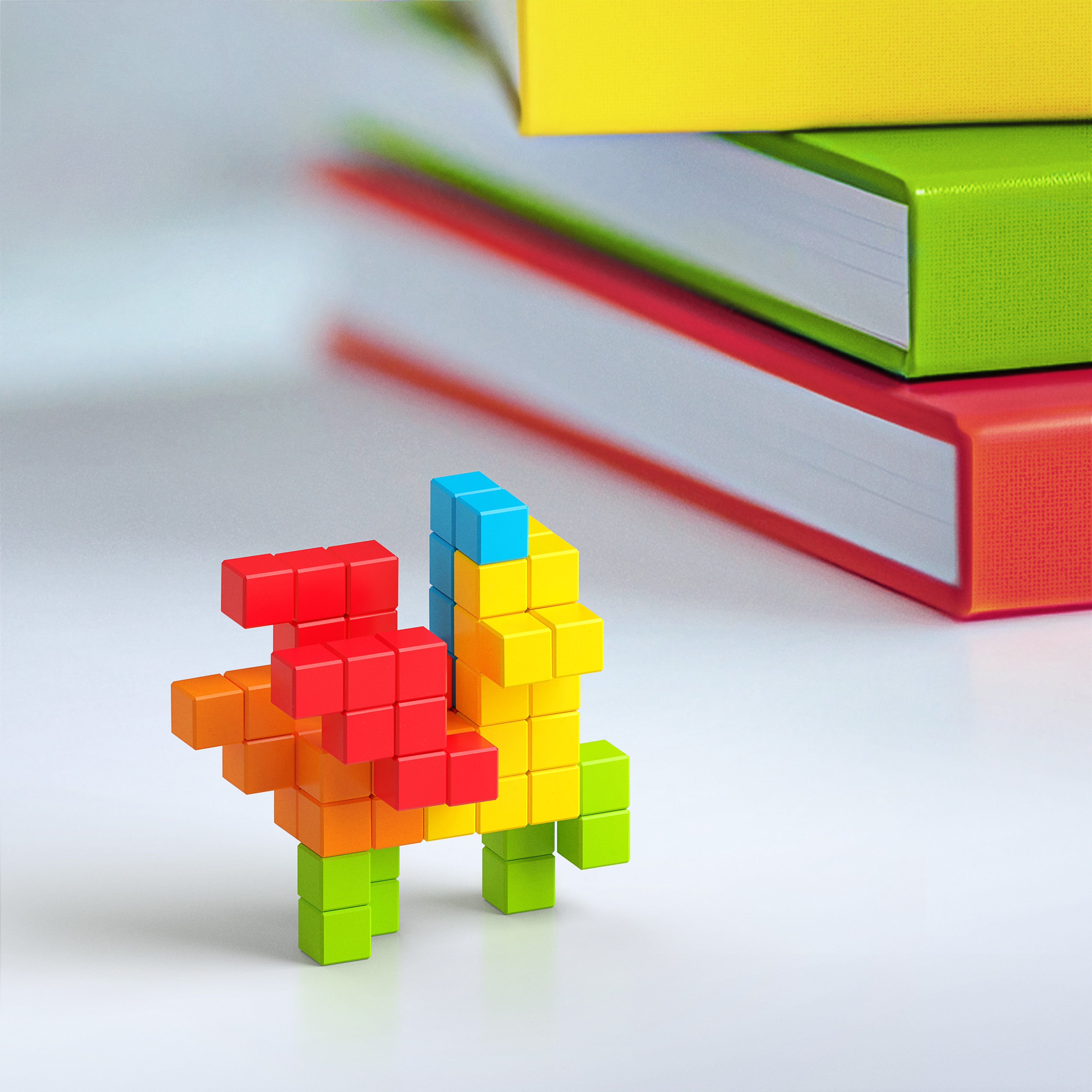 Pixio - Story serie Rainbow - 63 magneetblokjes