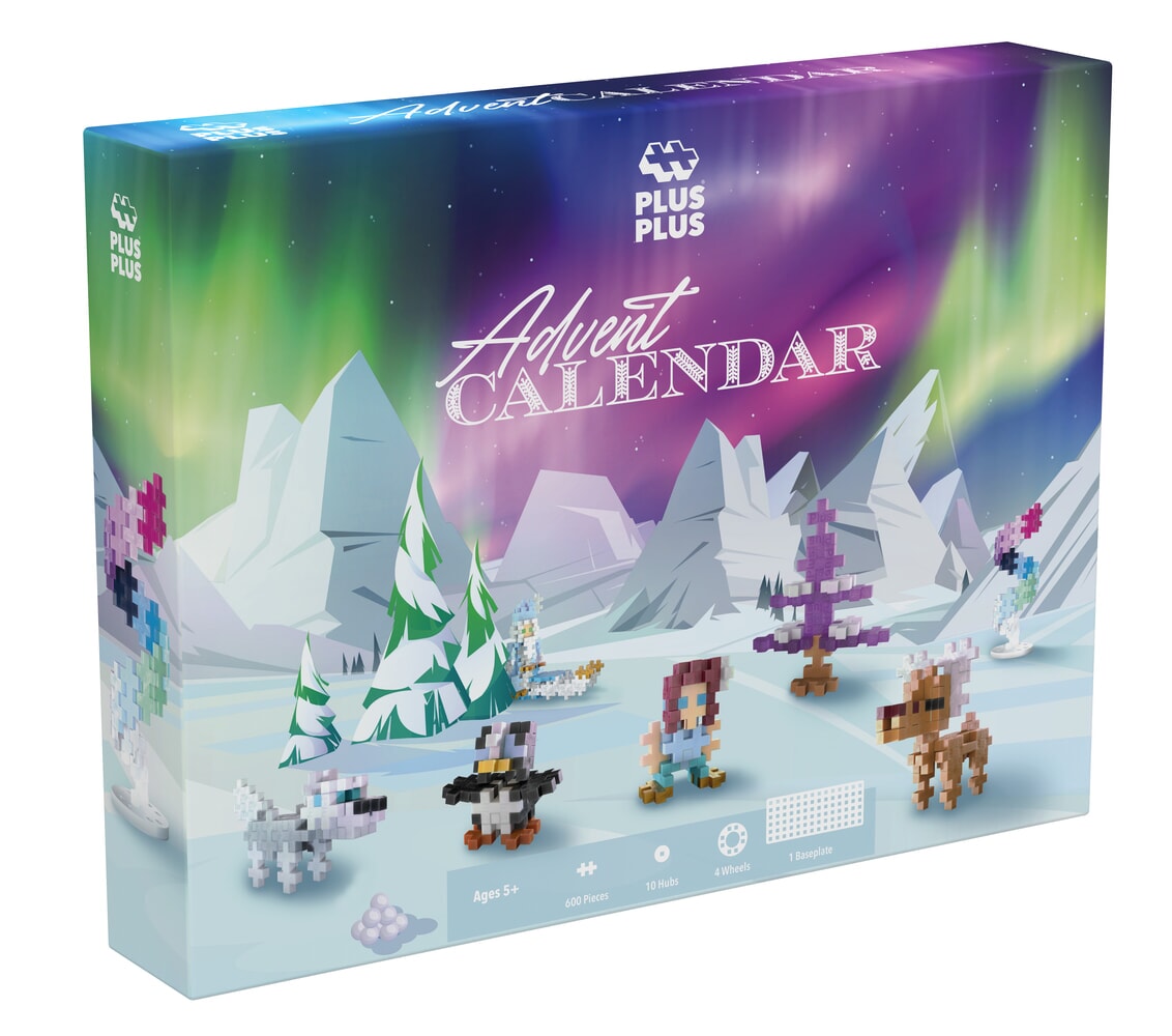 Plus-Plus - Adventskalender Santa's Northern Lights Adventure