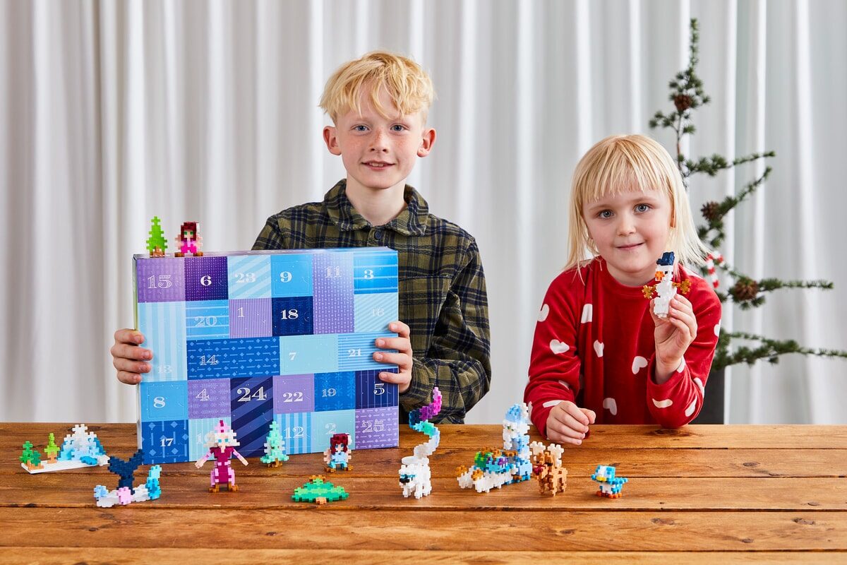 Plus-Plus - Adventskalender Santa's Northern Lights Adventure
