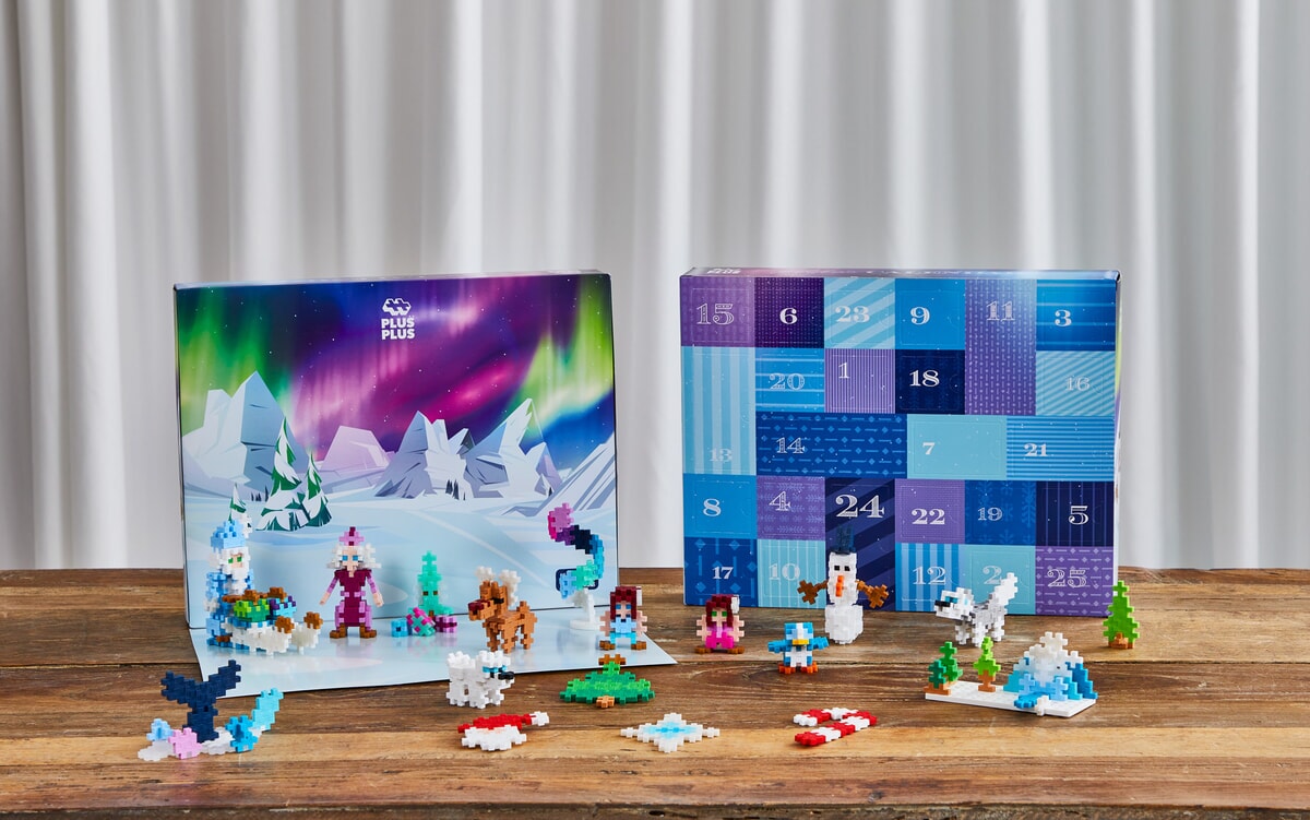 Plus-Plus - Adventkalender Santa's Northern Lights Adventure