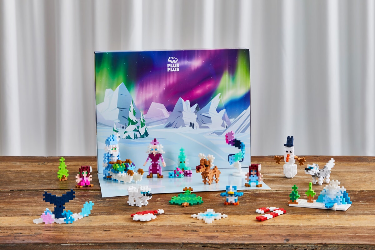 Plus-Plus - Adventskalender Santa's Northern Lights Adventure