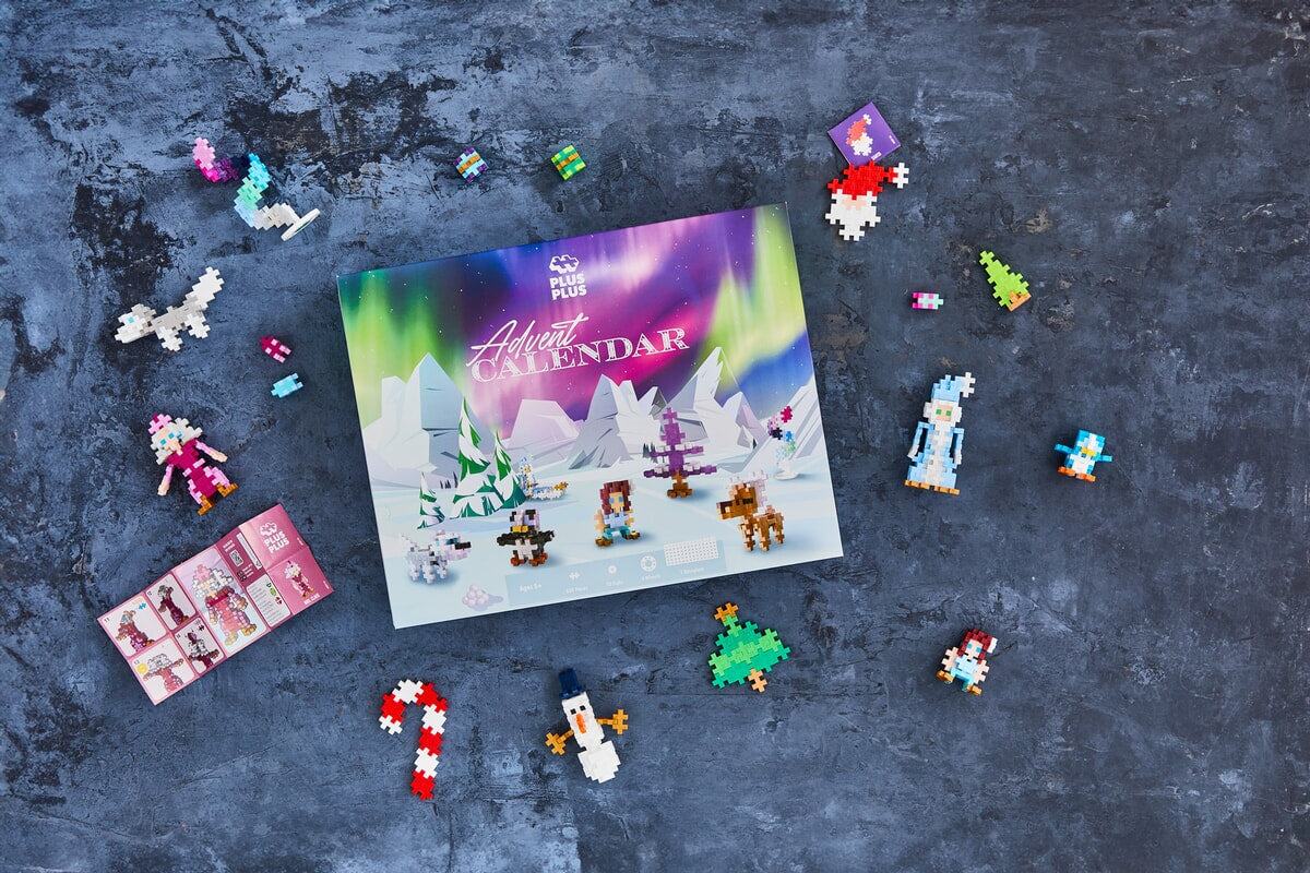Plus-Plus - Adventskalender Santa's Northern Lights Adventure