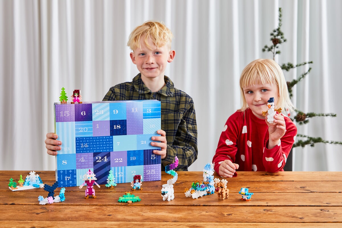 Plus-Plus - Adventkalender Santa's Northern Lights Adventure