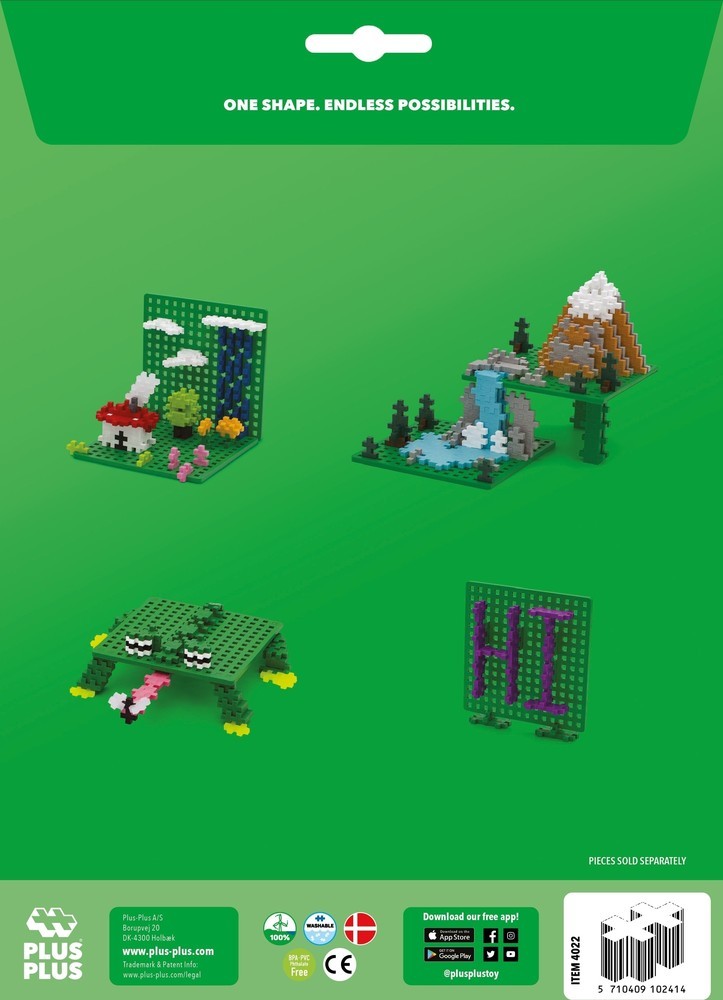 Plus-Plus - Bouwplaat groen (2 stuks)