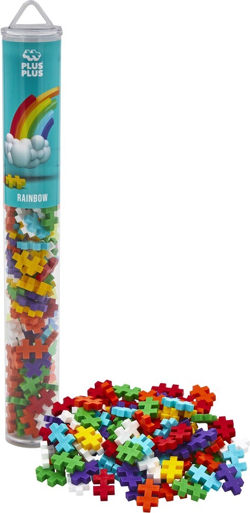 Plus-Plus - Tube Regenboog (100 stuks)