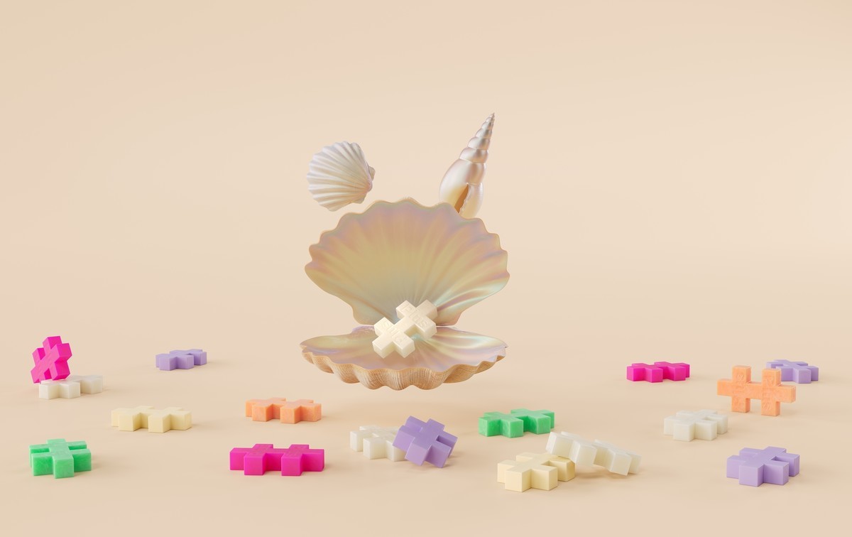 Plus-Plus - Tube Pearl (100 stuks)