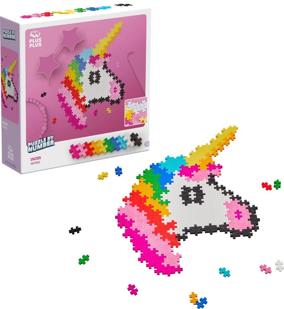 Plus-Plus Puzzle By Number - Eenhoorn